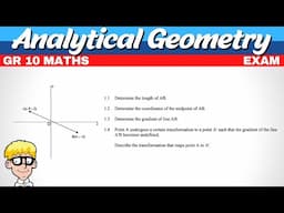 Analytical Geometry Exam Questions Grade 10