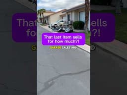 Garage sales and reselling on eBay