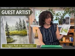 Oregon Park in Watercolor with Guest Artist Karen Farmer | Full Demo