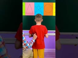 🧠 Draw & Feel! ✋ Fun Sensory GAME to Learn SHAPES 🎨 #shorts #kids