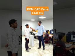 Pune Student की लगी CAD में नौकरी | CAD Design Course at RVM CAD Pune with 100% Interview