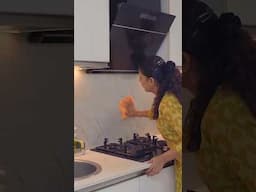How I Maintain a Clean & Clutter-Free Kitchen Every Day | My Kitchen Cleaning Routine #shorts
