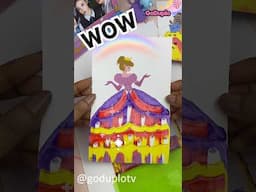 LUCU !!! Gambar Pakai Cat Air 🤗🤗 #shorts #goduplotv #menggambar