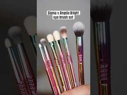 The PERFECT eye brush set #sigmaxangelabright #makeupbrushes #sigmabeauty