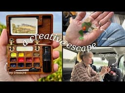 A Cozy Painting Adventure in my Van | Art, Seaside & Coffee