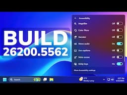 New Windows 11 Build 26200.5562 – New Quick Settings, New Dialogs Design and Fixes (Dev)