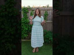 Made my shirred dress of dreams 💚 Stay tuned for the full sewing tutorial
