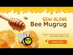 Bee Theme Mug Rug sew along