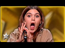 Young Singer is SHOCKED When She Wins The GOLDEN BUZZER!