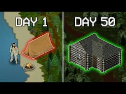 I Survived 50 Days in Complete Wilderness | Project Zomboid Movie