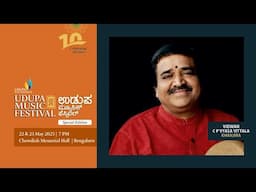 Vidwan Vyasa Vittala performing at the special edition of Udupa Music Festival | Udupa Foundation