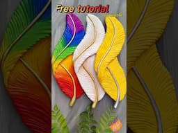 OMG 😳 five thousand ka feather craft kewal 50/ me ban gaya #artandcraft #homedecor