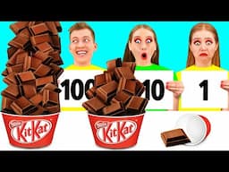100 Layers of Food Challenge | Amazing Cooking Hacks by PaRaRa Challenge