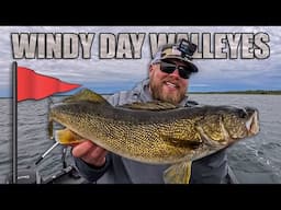 CRUSHING walleyes in 40mph gusts! (tips and techniques)