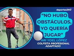 Único golfista profesional adaptado colombiano que juega con convencionales