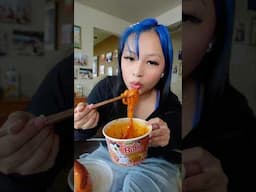 Buldak rose glass noodles asmr