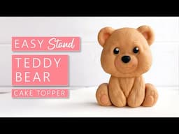 How To Make a Cute Fondant Teddy Bear Cake Topper
