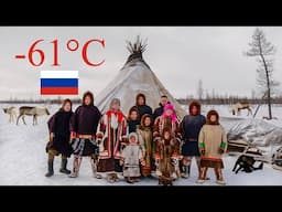 How do people survive in the Arctic tundra. Northern Russia. Reindeer herders nomads