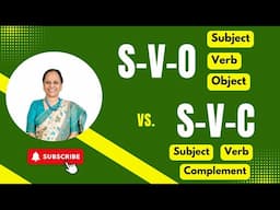 Subject-Verb-Object (SVO) vs. Subject-Verb-Complement (SVC) : What's the Difference?|English Grammar