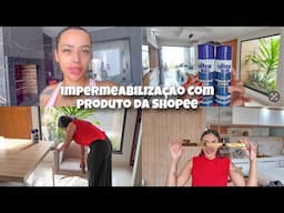 IMPERMEABILIZEI AS POLTRONAS | CHEGOU MAIS COISAS PARA O BANHEIRO| UM DIA COMIGO
