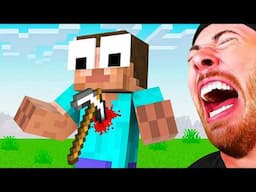 GIANT PICKAXE VS MINECRAFT STEVE?! (Funny Animations)