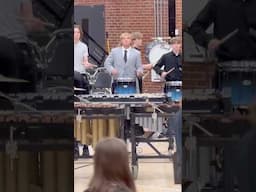 Drumline Warming Up