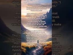 I Know That My Redeemer Liveth – Finding Unshakable Hope in Suffering | Job 19:25 (KJV)