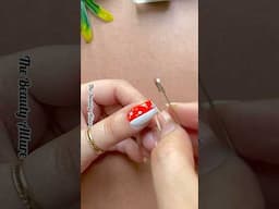 💅🌸Easy flower nail art design #nailart2025 #shorts #shortvideo