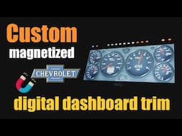 Old school meets new tech: Custom magnetized digital dashboard trim #oldies #chevycaprice #carcustom