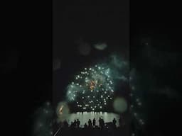 水上スターマイン Japanese Fireworks Display exploding on water 錦秋湖湖水まつり花火大会 2025