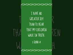 3 John 1:4 ✝️ Bible Verse of the Day