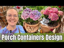 🌺 Planting 15+ Containers on the Back Porch | Hydrangeas, Peonies, Lavender & More! 🌿🪴
