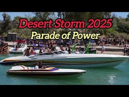 Desert Storm 2025 Parade of Power Million Dollar Boats Walk Along the Channel, Boats, People, Sounds