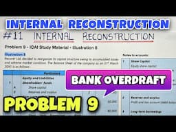 #11 Internal Reconstruction - Problem 9 - ICAI Illustration 8 - By Saheb Academy