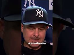 Aaron Boone unfazed by bumps in the rotation 😐 #shorts