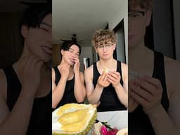 I made my boyfriend try Durian 🤣