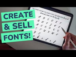 How to Make & Sell Handwritten Fonts on Your iPad (Step-by-Step)