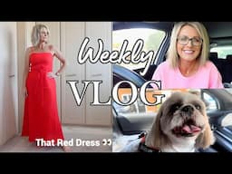 That Red Dress, Strapless Bra Struggles & Boob Chat | Real Life Vlog Over 50