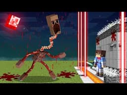 Blood Rain vs Security House in Minecraft