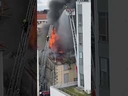Incendie spectaculaire à Clermont-Ferrand (SDIS 63) 🔥