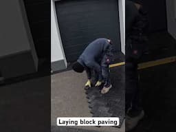 Laying block paving