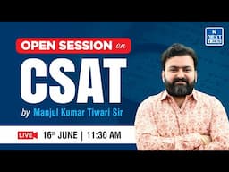Open Session on CSAT | Strategy for CSAT Paper by Manjul Sir | UPSC #nextias #csat