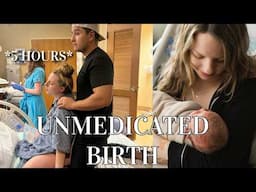 MY UNMEDICATED BIRTH STORY! positive *5 hour* labor and delivery!