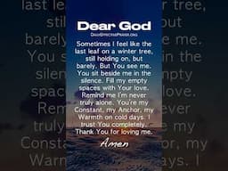 Daily Effective Prayer To Start The Day | Loneliness Hurts… But This Prayer Heals Deep