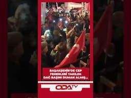 Başakşehir'de  cep fenerleri yakıldı: Dağ başını duman almış #shorts #keşfet
