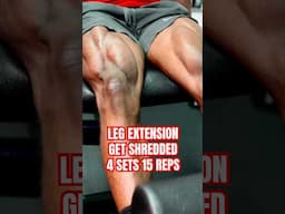 GYM LEG EXTENSION TO GET SHREDDED QUADS