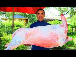 Most Special Way To Cook Rice, Cooked INSIDE A WHOLE SHEEP! | Uncle Rural Gourmet