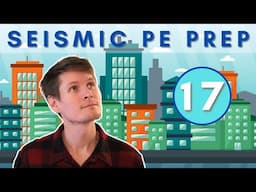 PE Seismic Example Problem - 17 #structuralengineering #civilengineering #engineering