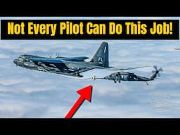 How Do They Refuel Helicopter Mid Air While Flying At Low Altitude!? Not Every Pilot Can Do This!