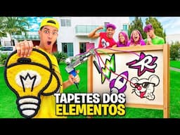 CRIEI OS TAPETES DOS ELEMENTOS *Tapete dos Rosa